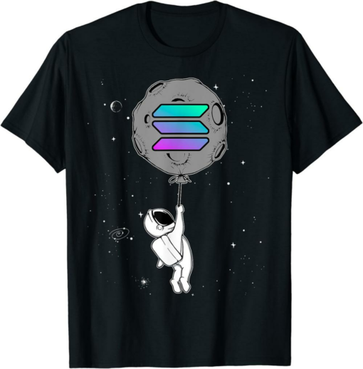 Solana T-Shirt Cryptocurrency Talk Funny Hodl Moon Astronaut