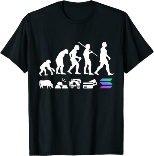 Solana T-Shirt Evolution Of Money The Crypto