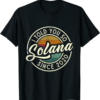 Solana T-Shirt Funny Vintage I Told You So Blockchain Crypto