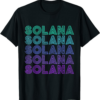 Solana T-Shirt SOL Coin Decentralized Application Colorful