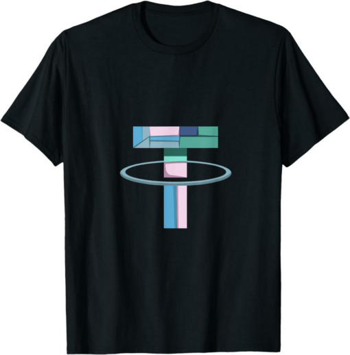 Tether T-Shirt Camiseta Con Logotipo De Tether