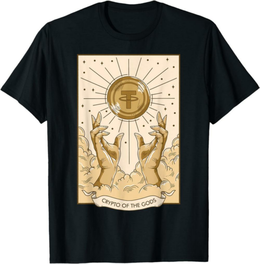 Tether T-Shirt Camiseta Crypto Of The Gods