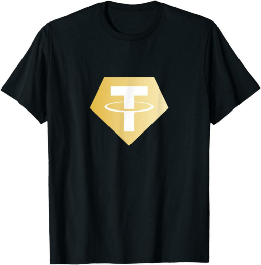 Tether T-Shirt Camiseta De Regalo Gold Xaut Cryptocurrency