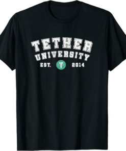 Tether T-Shirt Coin Cryptocurrency Crypto Currency Camiseta