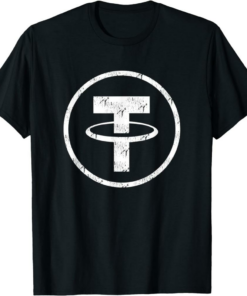 Tether T-Shirt Coin Cryptocurrency Fan Logo Funny