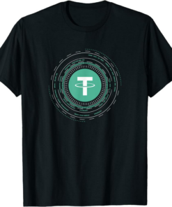 Tether T-Shirt Crypto Crypto Cryptocurrency Camiseta Negro S