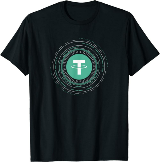 Tether T-Shirt Crypto Crypto Cryptocurrency Camiseta Negro S