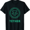 Tether T-Shirt Cryptocurrency USDT Logo Camiseta