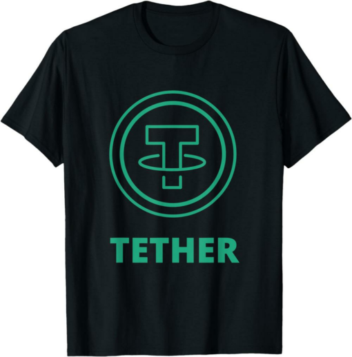 Tether T-Shirt Cryptocurrency USDT Logo Camiseta