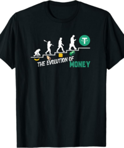 Tether T-Shirt Evolution Of Money Cryptocurency