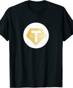 Tether T-Shirt Gold Xaut White Cryptocurrency Crypto Trader