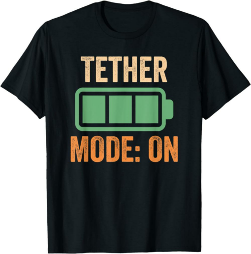 Tether T-Shirt Mode On Crypto Coin Cryptocurrency Fan