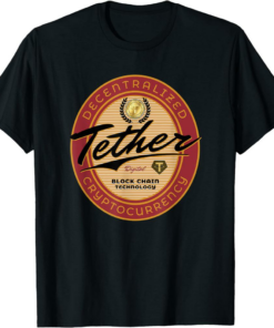 Tether T-Shirt Tokens Cryptocurrency Blockchain Tecnolog�a