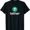 Tether T-Shirt USDT Logo Crypto Currency Digital Coin