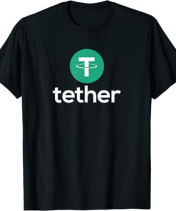 Tether T-Shirt USDT Logo Crypto Currency Digital Coin