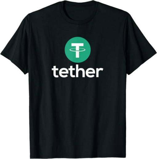 Tether T-Shirt USDT Logo Crypto Currency Digital Coin