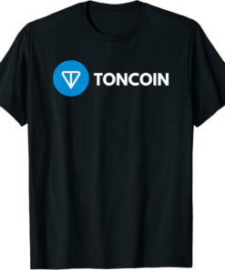 Toncoin T-Shirt Bitcoin Kaspa TON Solana Xrp Crypto Hbar