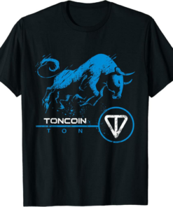 Toncoin T-Shirt Cryptocurrency Bullrun TON Blockchain Crypto