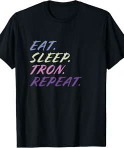 Tron T-Shirt Crypto Eat Sleep Repeat Cryptocurrency Trader