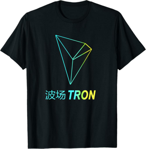 Tron T-Shirt Neon TRX Tronix Cryptocurrency Trader