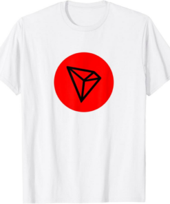 Tron T-Shirt Red + Black TRX Cryptocurrency Trader
