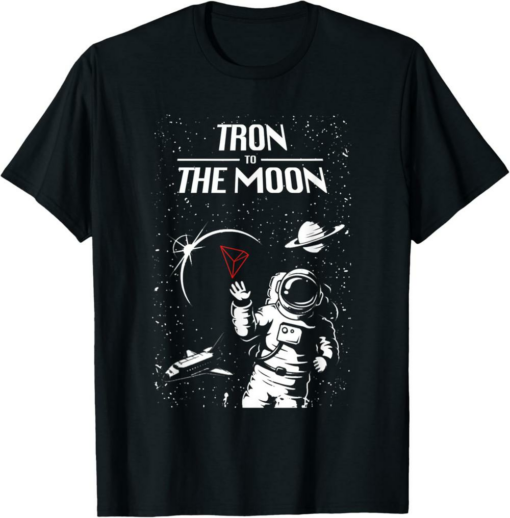 Tron T-Shirt To The Moon Funny Logo Gear