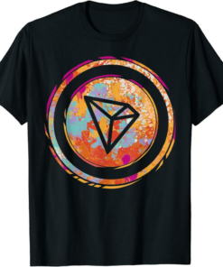 Tron T-Shirt Watercolor Cryptocurrency Trader