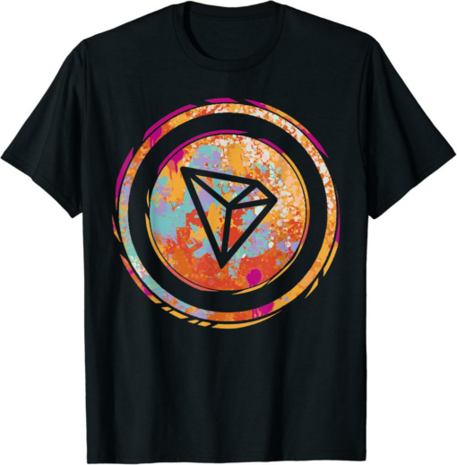 Tron T-Shirt Watercolor Cryptocurrency Trader