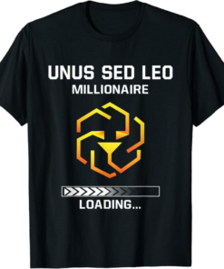 UNUS SED LEO T-Shirt Funny Token Millionaire Cryptocurrency