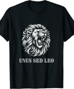 UNUS SED LEO T-Shirt UNUS SED LEO Latin Motto One But A Lion