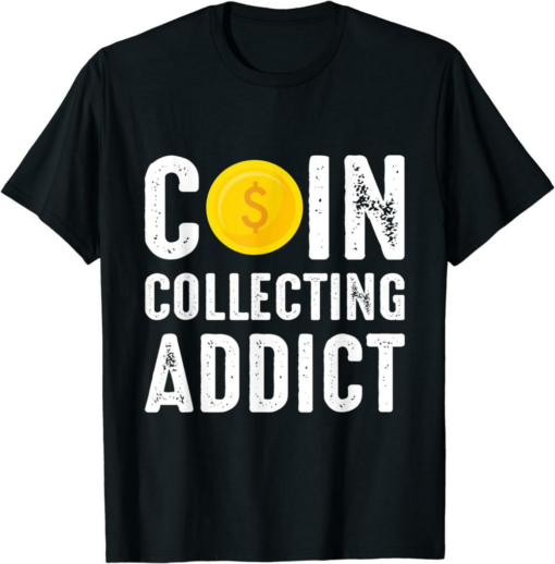 USDC T-Shirt Coin Collecting Addict Numismatic