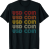 USDC T-Shirt Coin Cryptocurrency Fan Funny