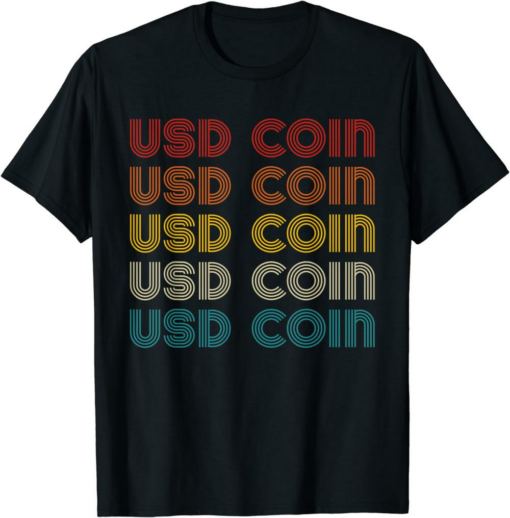 USDC T-Shirt Coin Cryptocurrency Fan Funny