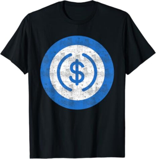 USDC T-Shirt Coin Cryptocurrency Fan Logo