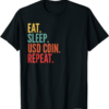 USDC T-Shirt Eat Sleep USD Coin Repeat