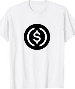 USDC T-Shirt USD Coin Black Cryptocurrency Crypto Trader