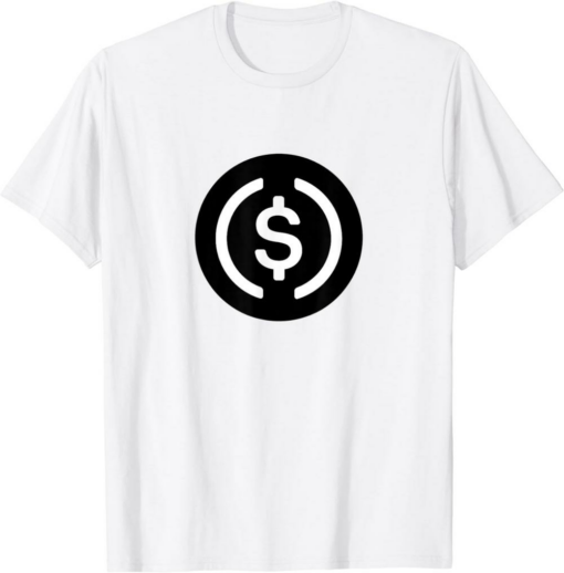 USDC T-Shirt USD Coin Black Cryptocurrency Crypto Trader