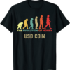 USDC T-Shirt USD Coin Crypto The Evolution Of Money Caveman