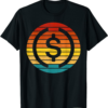 USDC T-Shirt USD Coin Crypto Vintage Retro Sunset Design