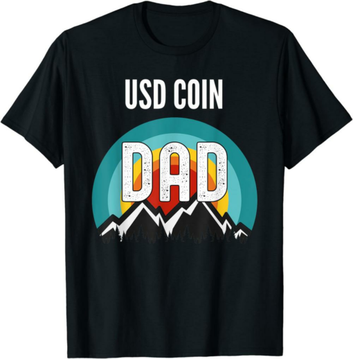 USDC T-Shirt USD Coin Dad Crypto Gift For Fathers Day