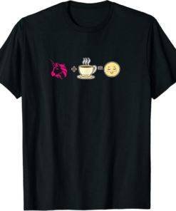 Uniswap T-Shirt Coffee Equals Happy Crypto Cryptocurrency