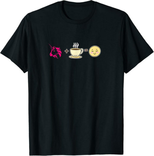 Uniswap T-Shirt Coffee Equals Happy Crypto Cryptocurrency