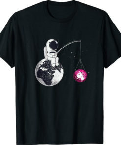 Uniswap T-Shirt Cryptocurrency Talk To The Moon Space Man