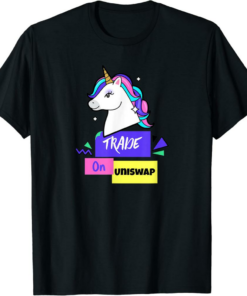 Uniswap T-Shirt Trade On UNI Crypto Unicorn 80’s