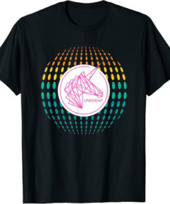 Uniswap T-Shirt UNI Crypto Color Sphere Cryptocurrency Logo