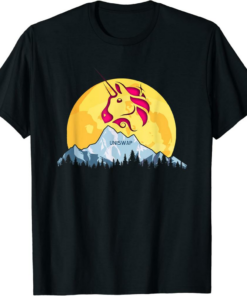 Uniswap T-Shirt UNI Crypto Unicorn Giant Moon Cryptocurrency
