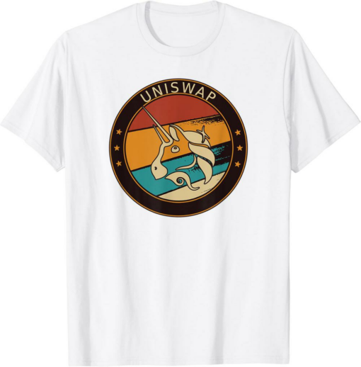 Uniswap T-Shirt UNI Vintage Crypto Retro Art Cryptocurrency