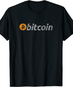 Vintage Look Bitcoin Logo T-Shirt