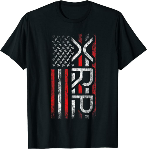 XRP T-Shirt Crypto Cryptocurrency American Flag