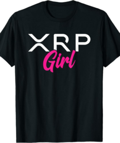 XRP T-Shirt Cryptocurrency Girl Crypto Currency
